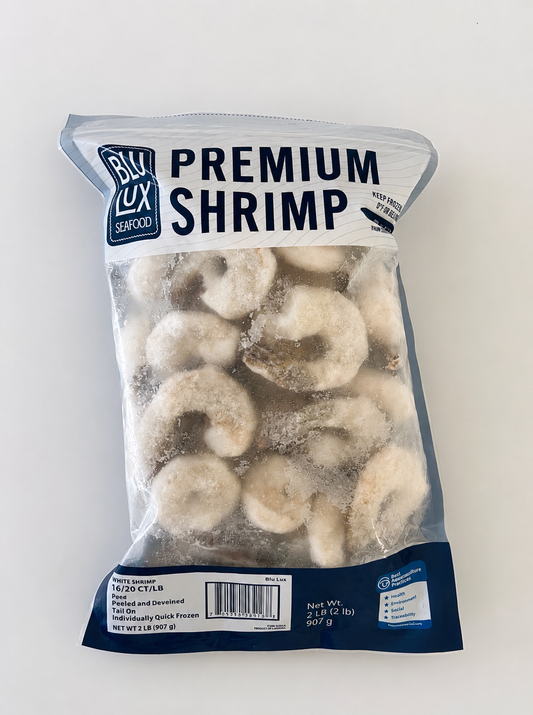 SHRIMP WHITE 21/25 BLU LUX (Premium)